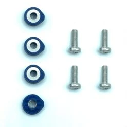 Crazyfly Hexa Binding Screws And Washers - Blue (set Of 4) Discounts Apply !