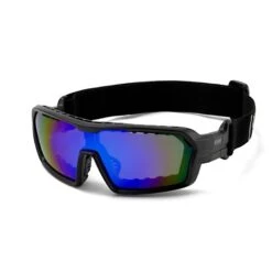 Ocean Chameleon Kiteboarding Water Shades - Matte Black W/Blue Revo Lense Discounts Apply !