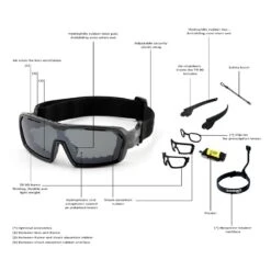 Ocean Chameleon Kiteboarding Water Shades - Matte Black W/Smoke Lense Discounts Apply ! -WINDRIFT Sales Store ocean chameleon glasses matte black smoke lense 4